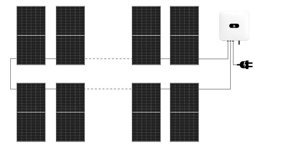 5,25 kWp PV Anlage Solar Komplett-Set Aufbau